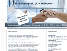 Tablet Screenshot of huisartsenpraktijkmariahoeve.nl